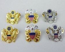 Set US Military General Officer Rank Badge Shoulder Eagle Badge Pin-US145 picture