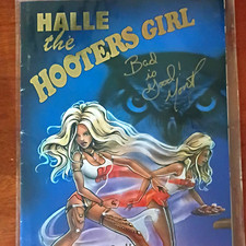 Halle the Hooters Girl #1 Cabbage Comics San Antonio LSE Signed 1/2000 (1998) picture