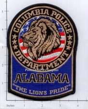 Alabama - Columbia AL Police Dept Patch picture