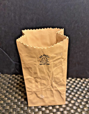 Vntg Michael Harvey Ceramic Crinkled Paper Brown Bag Vase, Stamped with Logo picture