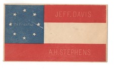 1860s CIVIL WAR JEFF DAVIS A.H. StTEPHENS 8 STAR PIRATE FLAG ENVELOPE COVER picture