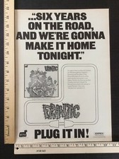 Rare Original VTG 1970 Frantic Lizard Records Poster Style Music Ad Art Print picture