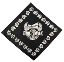 Vintage '95 Scarf Budweiser Daytona Beach Bike Week Hogs Choppers & Suds picture