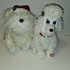 Santa's Best Animated Singing Christmas Plush Dogs