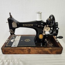 Gorgeous 1949 Singer Hand Crank Sewing Machine 128 Fully Tested  Sews A+ picture