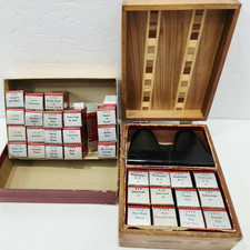 Vintage Tru-Vue Stereoscope + 30 Films in Original Boxes W/ Wooden Case picture