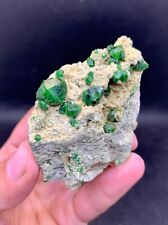 137 Gram Terminated Green Garnet Specimen With High Luster From Pakistan. picture