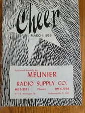 Vintage 1959 CHEER Booklet Advertising Meuier Radio Supply Co. Indianapolis picture