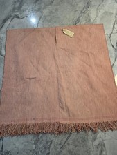 Vintage 1957 Zinacantan Tunic Chiapas Mexico Hand Woven Striped Cotton Fringe Po picture