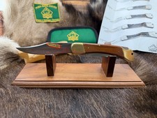 1971 Vintage 972 Puma Game Warden Knife & Jacaranda Handles Puma Green Pouch A1 picture