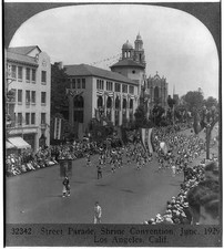 Photo:Los Angeles California 1929 Shrine Convention Street Parade Crowd St picture