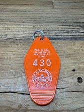 A Continuous Lean Vintage Original Hotel Motel Room Key Rare picture