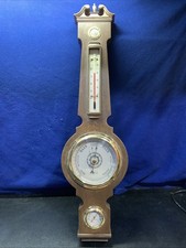 VTG 21” Springfield USA Banjo Wall Weather Station Faux Wood Grain Plastic WORKS picture