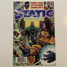 Static 18 Newsstand Variant VF/NM DC Comics 1994 Rare Welcome To My Nightmare picture