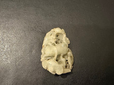 Chinese Unknown Age Hardstone Possibly Jade Carved Pendant Mythical Beast picture