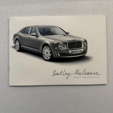 Bentley Mulsanne Car Press KIt Brochure with Photo CD picture