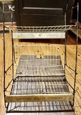 Antique c.1918 NATIONAL BISCUIT COMPANY (N.B.C.) NABISCO Store Display Wire Rack picture