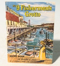 1975 FISHERMEN's GROTTO No 9 San Francisco WHARF  MENU Vintage Gerald Ripped picture