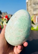 Large 135mm Amazonite Crystal Lingam Natural  Stone Shiva Healing Sculpture picture