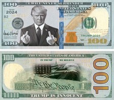 40 Pack President Donald Trump is Innocent POTUS Collectible Century $100 Dollar picture