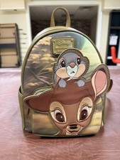 Loungefly Disney Bambi & Thumper Peeking Mini Backpack Rare Exclusive NWOT picture