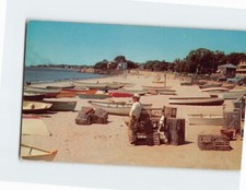 Postcard Fishing Boats at Fishermens Beach Swampscott Massachusetts USA picture