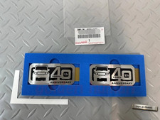 TOYOTA Land Cruiser 70 40th Anniversary Emblem Badge Logo Plate Set Genuine picture