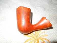 RARE 1973 WOOLSEY ESTATE PIPE. STRAIGHT GRAIN. UNIQUE HAND CARVED SHAPE NO STEM picture