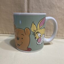 Vintage Disney Winnie The Pooh Tigger Rabbit Eeyore Large Coffee Mug w/ Quote picture