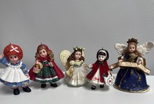 Hallmark Keepsake Ornament Lot Of 5 Madame Alexander Dolls No Boxes As Is VTG picture