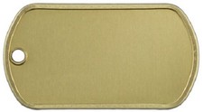 SUPPLY DEPOT MILSPEC Brass Military Identification tag.Made in USA. Box 100 tags picture