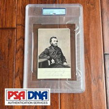 ULYSSES S. GRANT Autograph CUT SIGNATURE Signed CDV * Civil War * PSA President picture