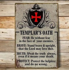 Knight Templar metal Sign picture