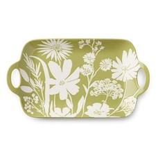 Certified International Wildflowers Wax Off Porcelain Rectangular Platter picture