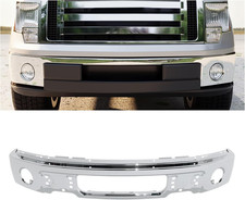 Front Bumper Face Bar Compatible with 2009-2014 Ford F150 F-150 W/O Fog Light Ho picture