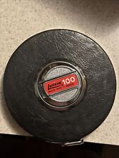 Vintage Steel 100 Ft. Tape Measure The Lufkin Rule Co. Chrome Clad 