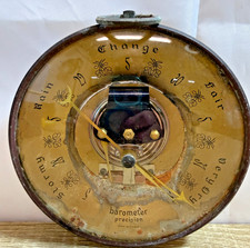 Vintage French Aneroid Barometer Precision Made in France c1940s-60s Collectible picture