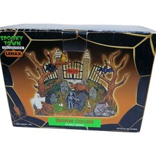 2003 Lemax Spooky Town Spooky Knoll w/Box Halloween Decor picture