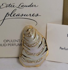 2005 Estee Lauder Limited Edition OPULENT OYSTER Solid Perfume Compact Boxes picture