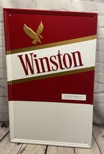 Vintage Winston Cigarettes Sign Metal NOS USA Advertising picture