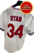 Nolan Ryan Autographed Texas Rangers #34 Jersey BAS Beckett Certified picture