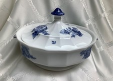 Royal Copenhagen Blue Flowers Round Covered Dish 8535 picture