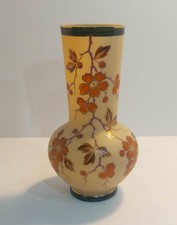 ''RARE'' Antique Poshinger Krystallia hand painted vase  picture