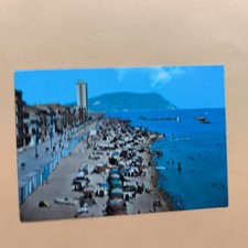 PORTORECANATI BEACH AND MONTE CONERO - COLOR POSTCARD TRAVELLED picture