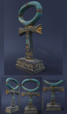 Authentic Ancient Egyptian Ankh Key of Life Eye of Horus Scarab Artifact BC picture
