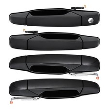 DEAL AUTO ELECTRIC PARTS 4pcs Left+Right Front+Rear Side Black Exterior Door ... picture