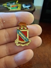 RARE US ARMY 14th Engineer Regiment Philippine Scouts DUI DI PAINTED CB MEYER HM picture