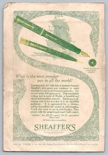 VTG 1920s Sheaffer's Jade Green Fountain Pen Radite Ad Ephemera Art Nouveau picture