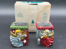 Vintage K's Collection Christmas Angel Tealight Candle Holder picture