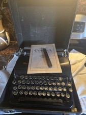 1938 LC Smith & Corona Flat-Top Typewriter - 100% COMPLETE w/ Rare Key & Manual picture